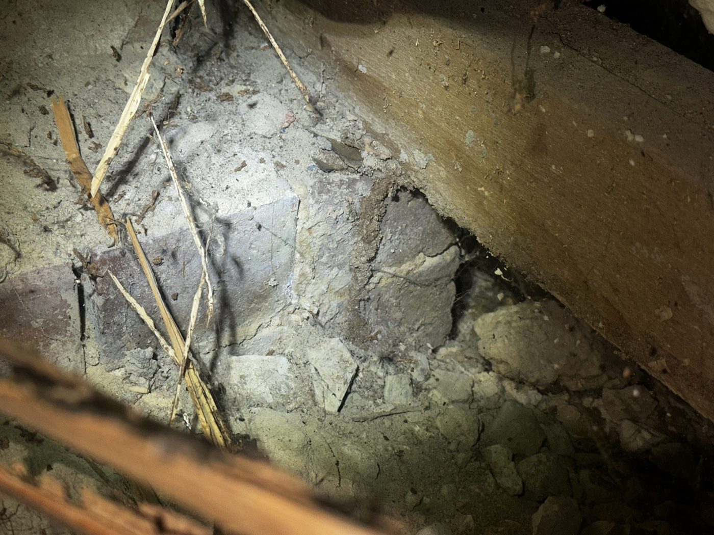 Evidence found in a confined area